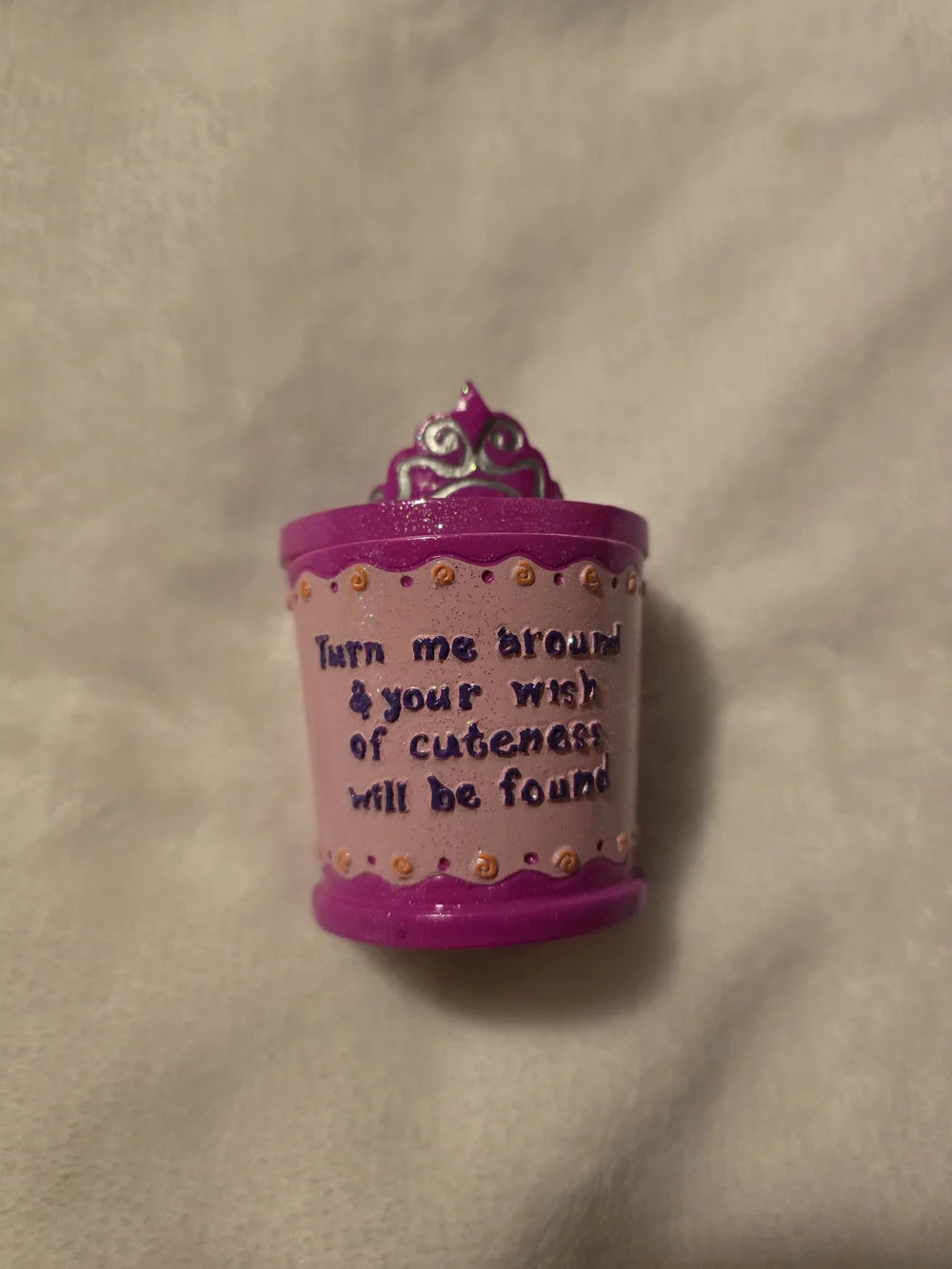 Claires 2003 Pink Princess Bath & Body Jar - Decorative Scented Accessory